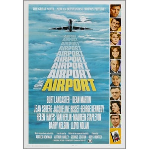Airport Movie Poster - 1970  - Burt Lancaster - Action - One Sheet Artwork