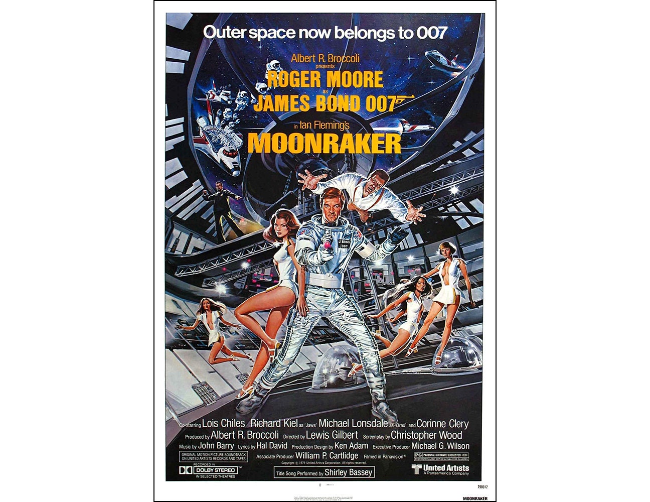 Moonraker Movie Poster - 1979  - James  - Action - One Sheet Artwork