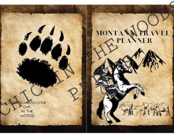 Montana Junk Journal Travel Guide Scrapbook Junk Journal