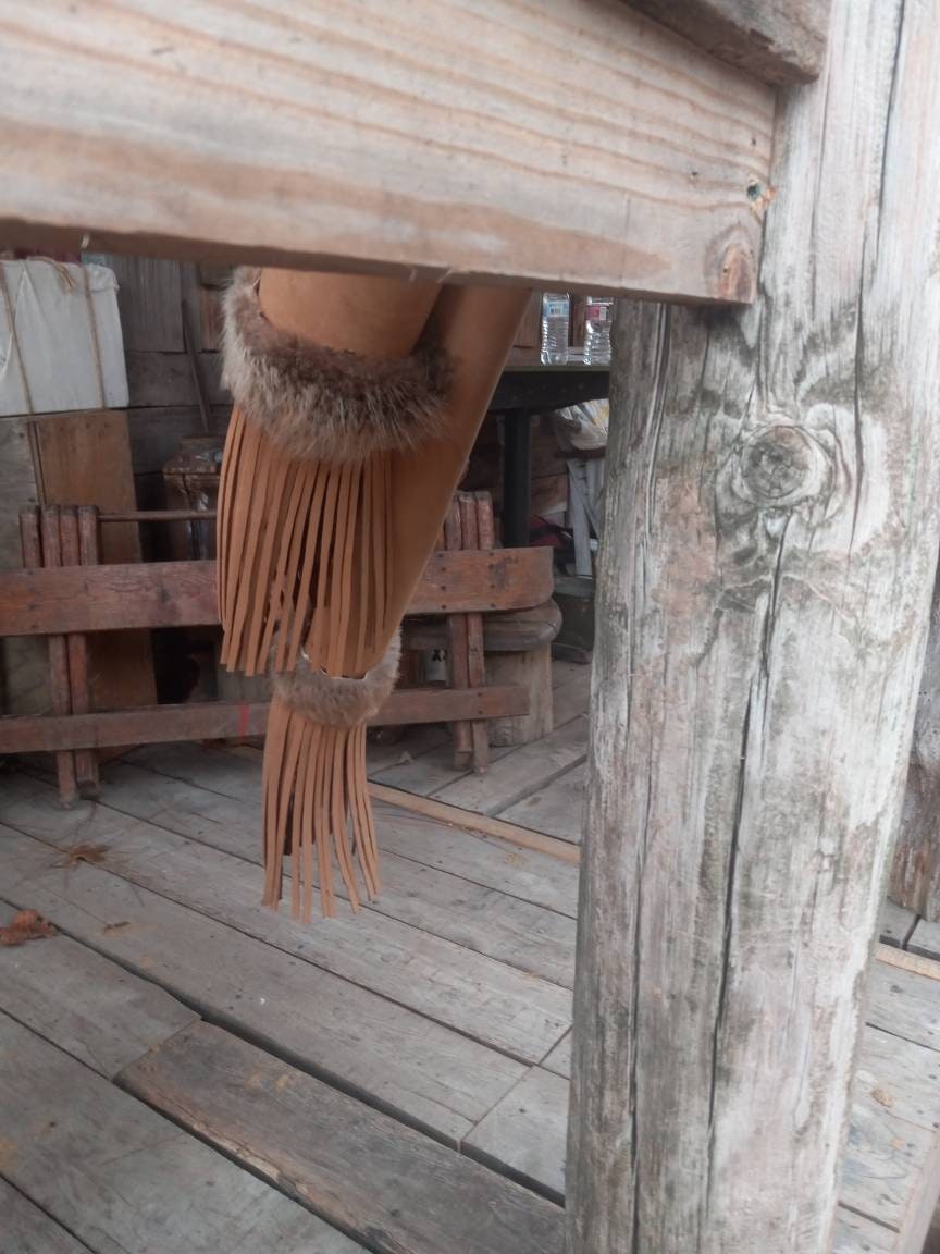 Archery Quiver and Bow Case Bison Hide Plains Indian Style Etsy