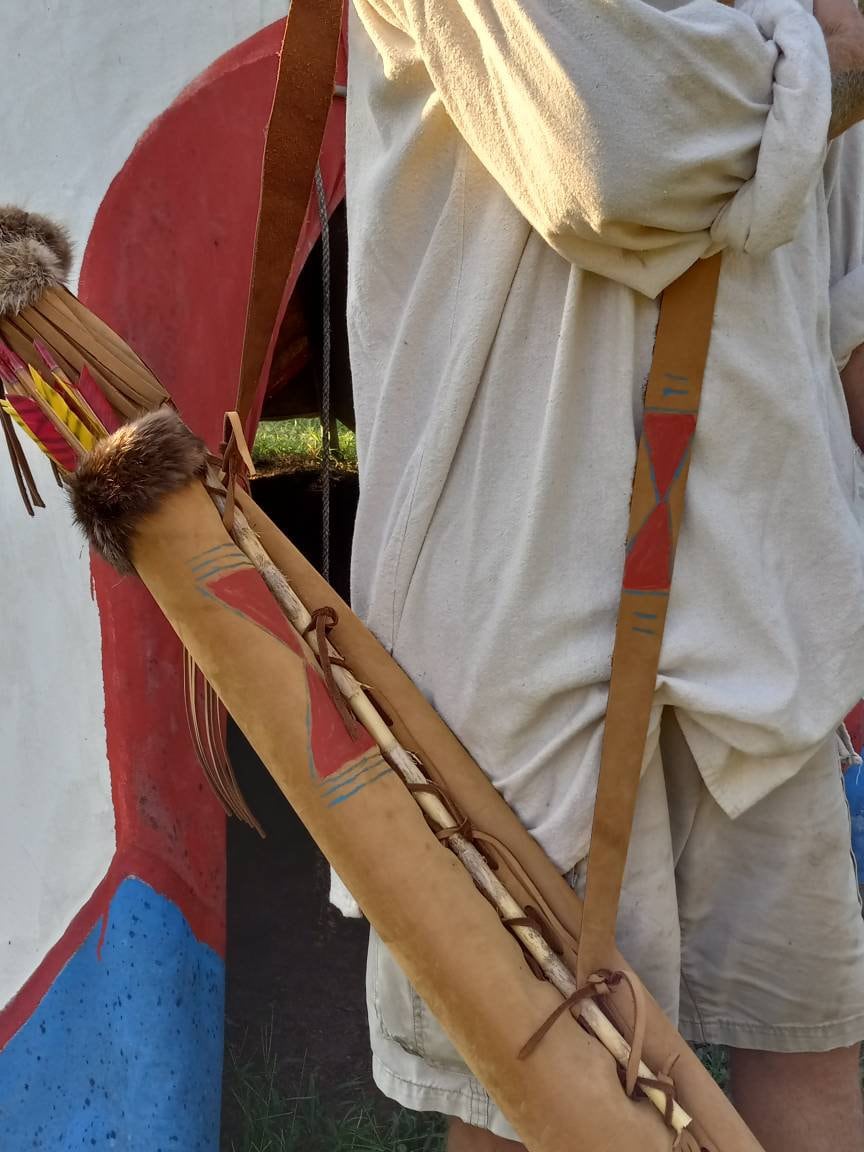 Archery Quiver and Bow Case Bison Hide Plains Indian Style Etsy