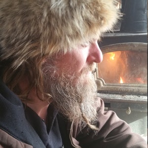 Cappello da cacciatore di coyote personalizzato, berretto da uomo di montagna in pelliccia