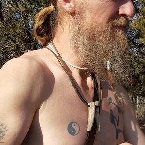 Renaissance Deer Antler Tip Necklace