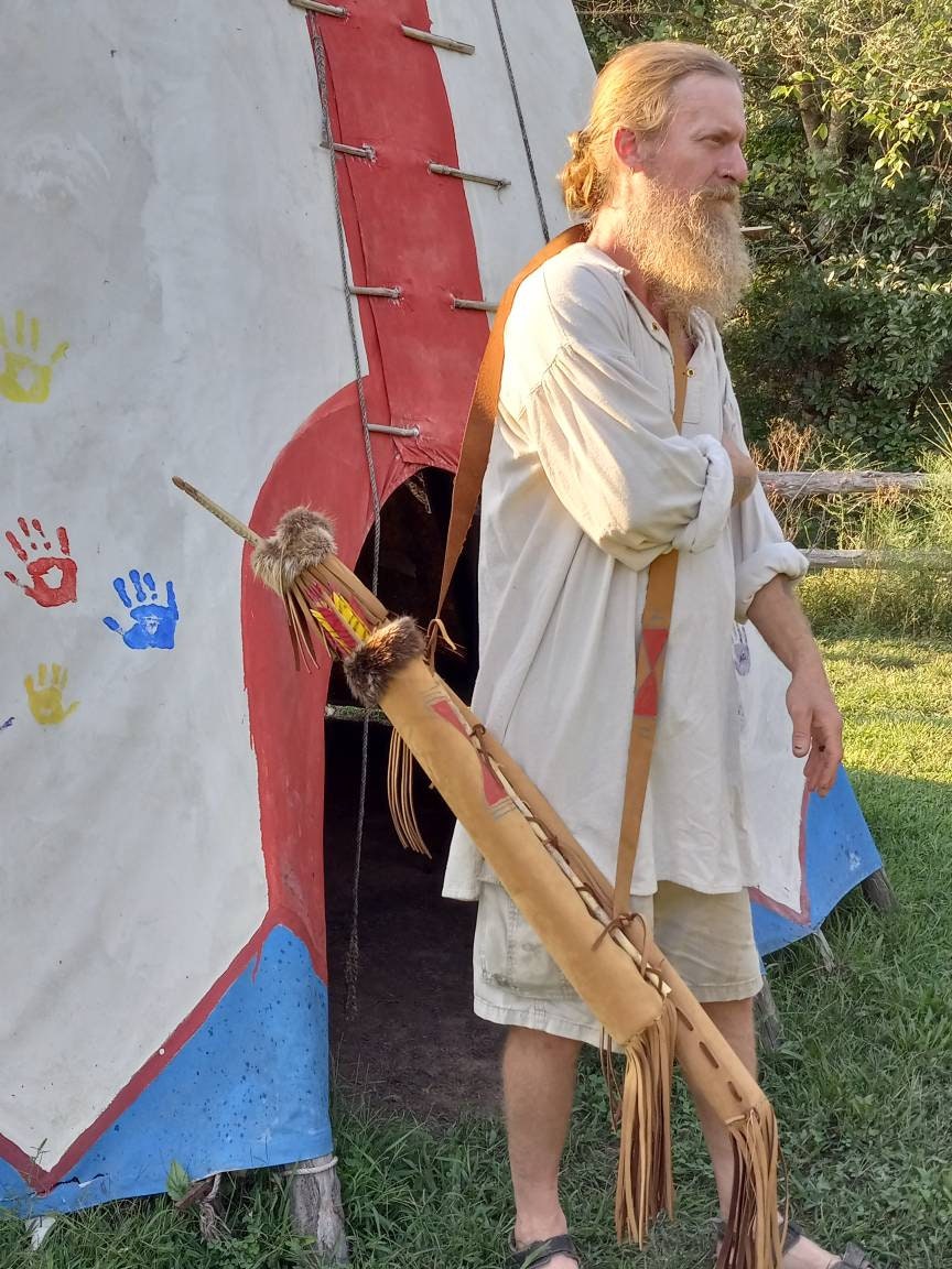 Archery Quiver and Bow Case Bison Hide Plains Indian Style Etsy