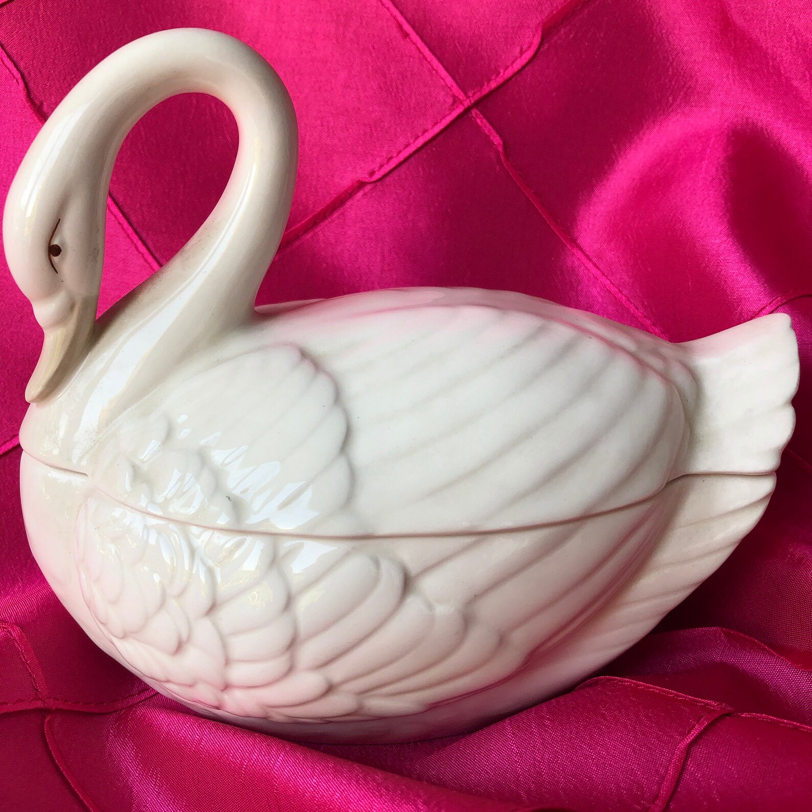 Goebel Swan covered candy dish Etsy
