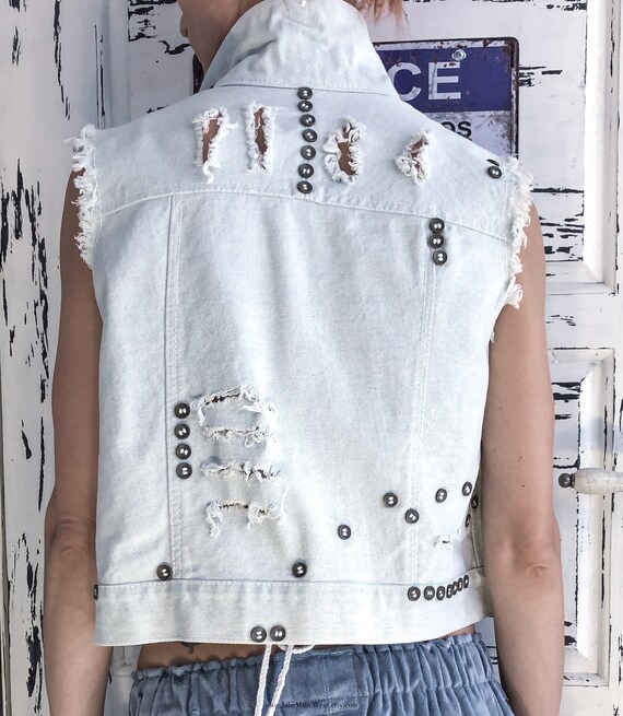 punk rock jean jacket