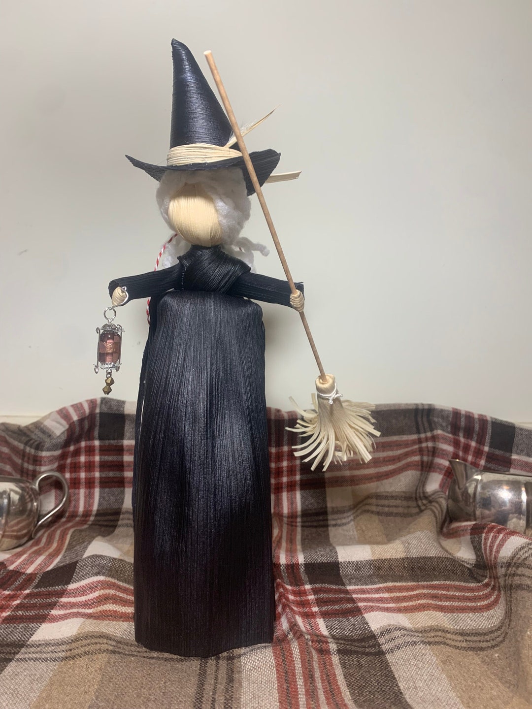 Corn Husk Doll/witch Halloween Decor - Etsy