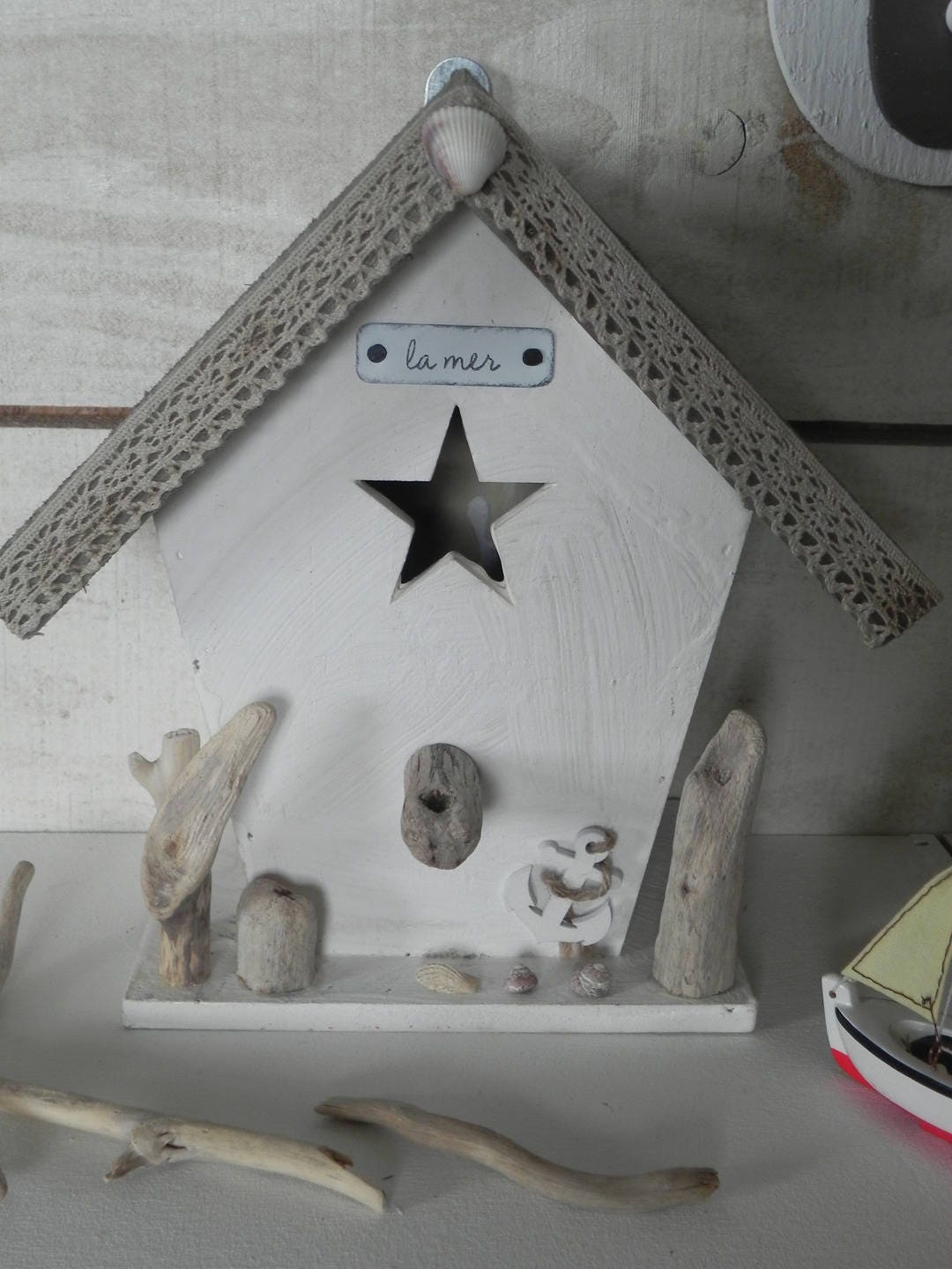 Nichoir Decoratif Cabane de Plage