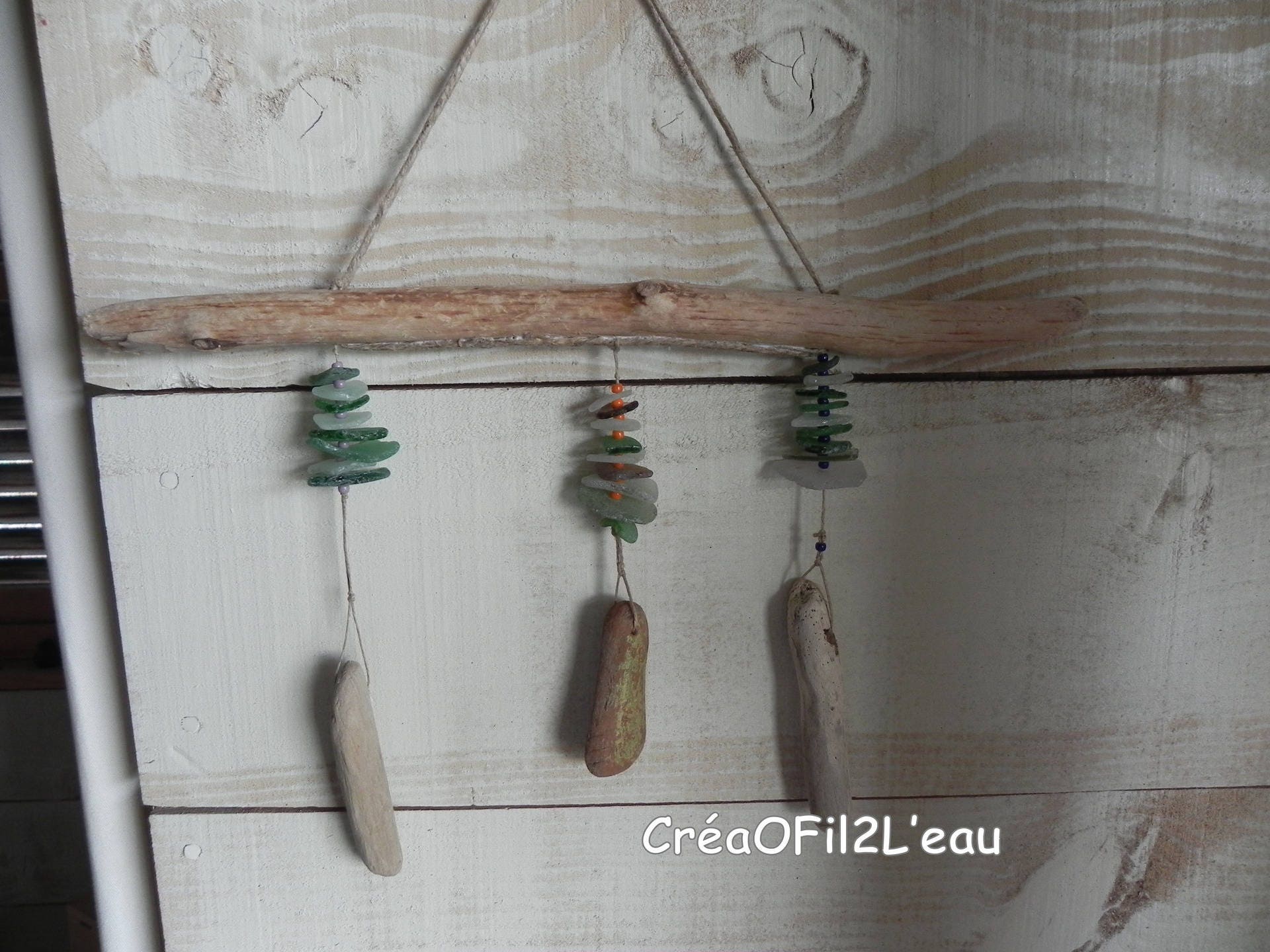 Mobile en Bois Flotté, Verres Dépolis