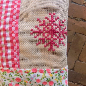 Coussin de porte en Coton, lavande, broderie