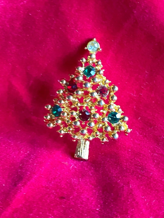 Pin Brooch Christmas tree jewelry unique - image 1
