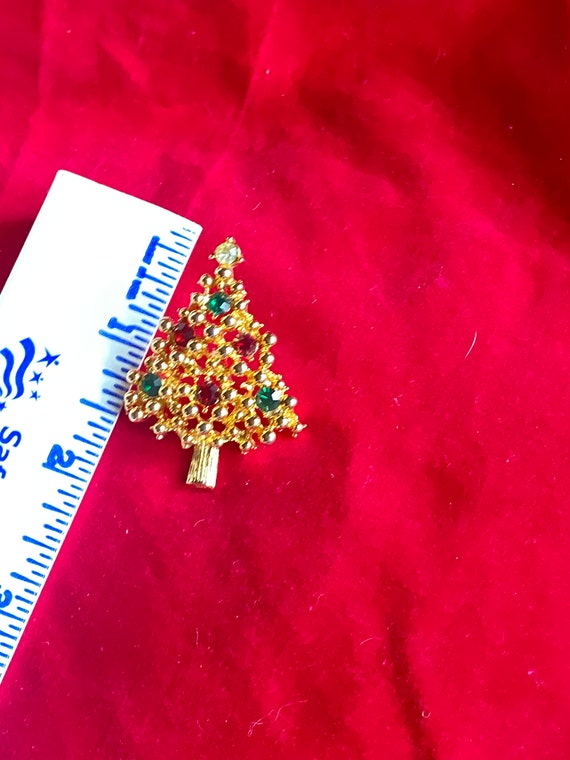 Pin Brooch Christmas tree jewelry unique - image 4