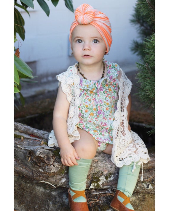 Neon Baby Turbans Hair Accessories Bun Hat Turban Top Etsy
