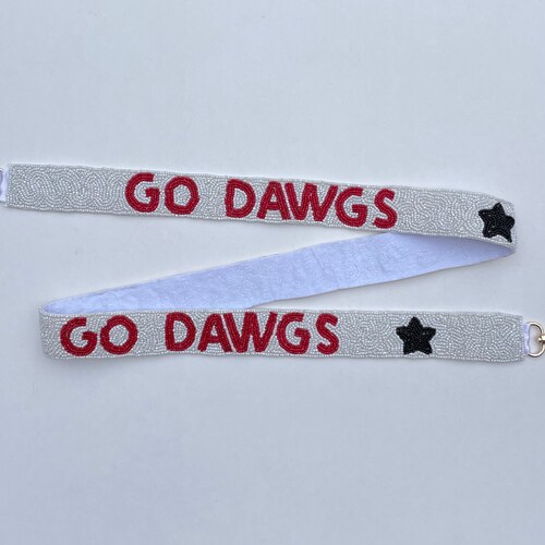 Go Dawgs UGA Beaded Purse Straps University of Etsy