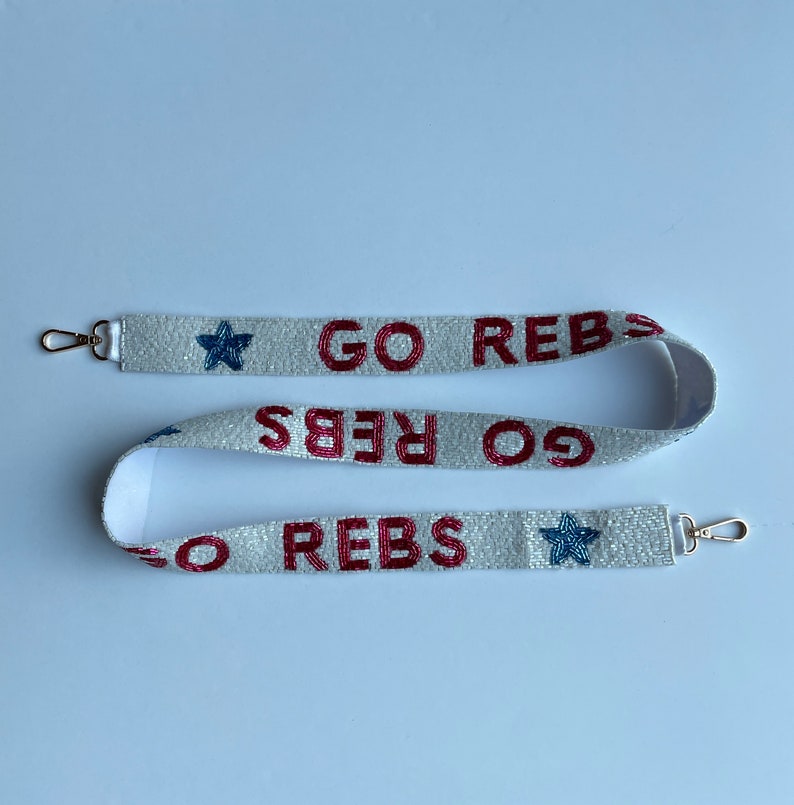 Ole Miss Beaded Purse Straps Ole Miss Football Tailgate Ole Etsy
