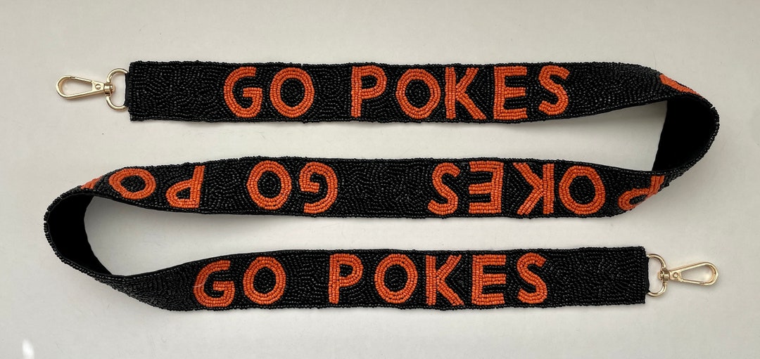OSU Beaded Purse Straps, Oklahoma State University Football, Tailgate