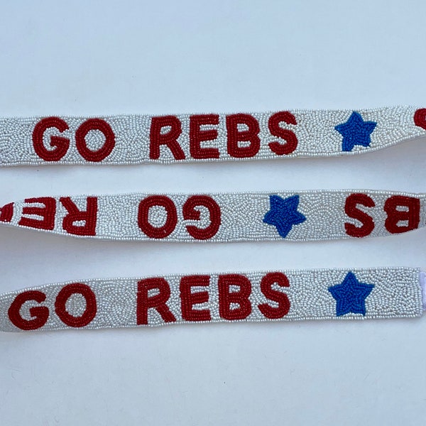Ole Miss Beaded Purse Strap - Etsy