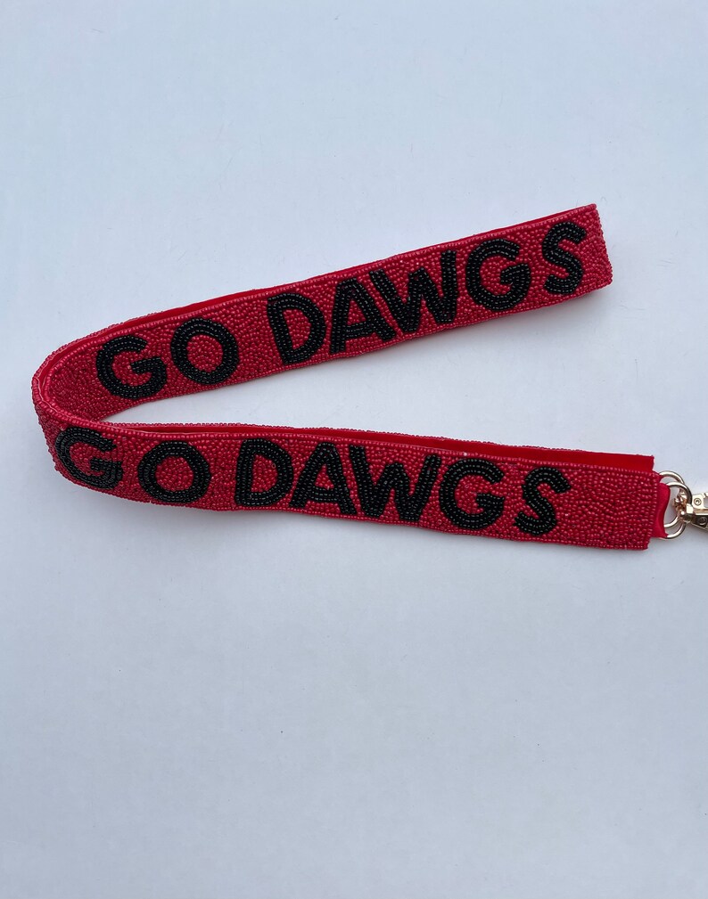 Go Dawgs UGA Beaded Purse Straps University of Etsy