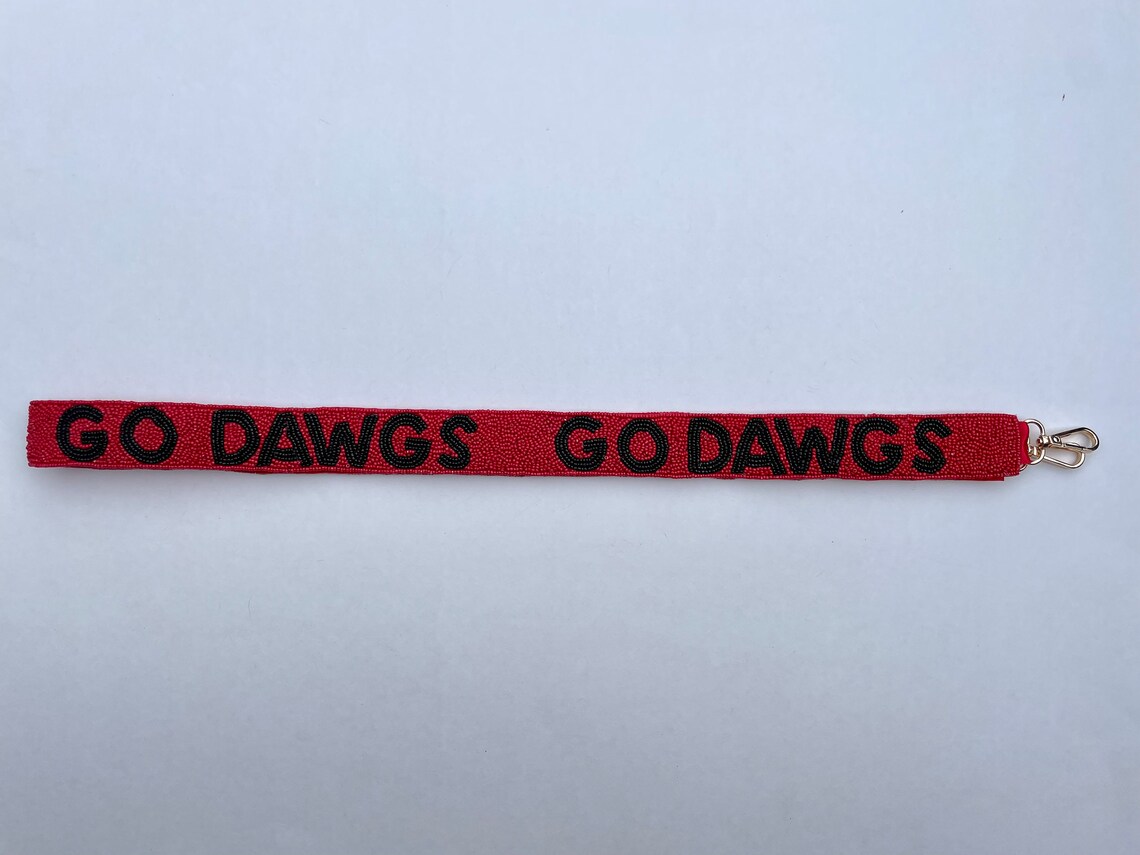 Go Dawgs UGA Beaded Purse Straps University of Etsy
