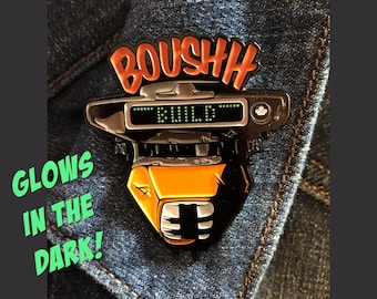 Star Wars - 2" Soft Enamel Pin - Glows in the Dark - Boushh Build