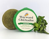 VOLUMIZING Solid Shampoo All Natural, Handcrafted Shampoo Henna, Peppermint Essential Oil SLS Free