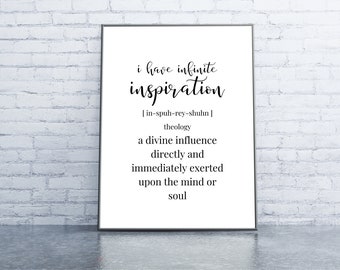 Inspirational Quote Print | Motivational Wall Art | Law of Attraction Print | Printable Quote Wall Art Wall Decor Home Office Wall Art