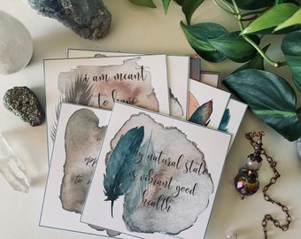 30 Printable Self Love Quotes, Law of Attraction Cards, Positive Affirmations, Gratitude Prosperity Abundance Manifesting Money Affirmations