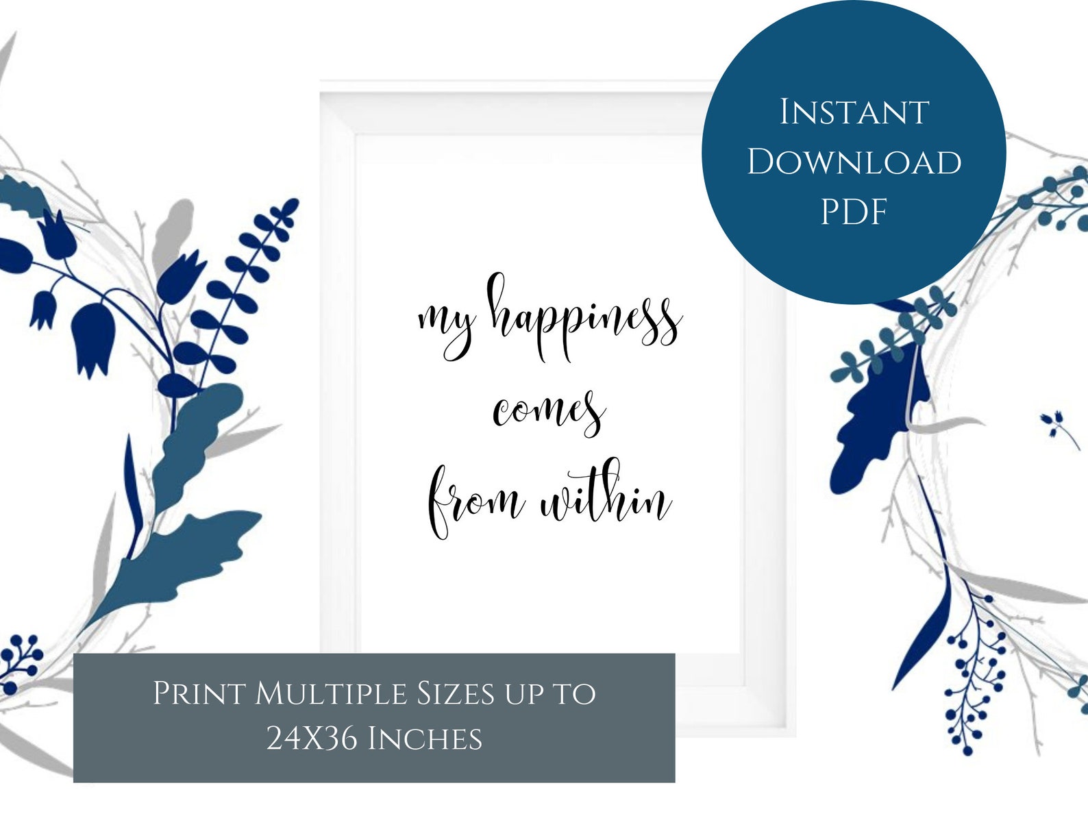 Law of Attraction Printable Law of Attraction Art Motivational Quote ...