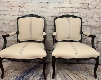 Pair of French Arm Chairs