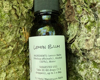 Lemon Balm Tincture | Herbal Tincture | Water Enhancer