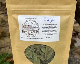 Sage | Dried Herbs | Tea | Tisane | Cleansing | Spices | Seasonings | Burning | Incense