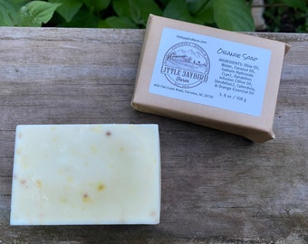 Orange Dandelion Calendula Soap | Cold Process Soap | Pure & Natural | Wild Crafted Organic Herbs | Handmade