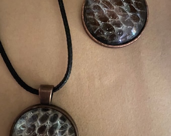 Snake Shed Skin Necklace with YOUR Snake’s Shed | Custom Gift | Snake | Unique Gift