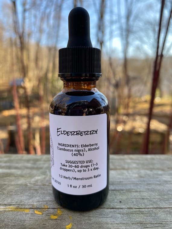 Elderberry Tincture | Sambucus Nigra | Wellness | Immune Booster | cold & flu | Natural Health