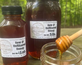 Raw Honey, Unfiltered, Fairview, NC, Western North Carolina Honey, Sourwood, Tulip Poplar