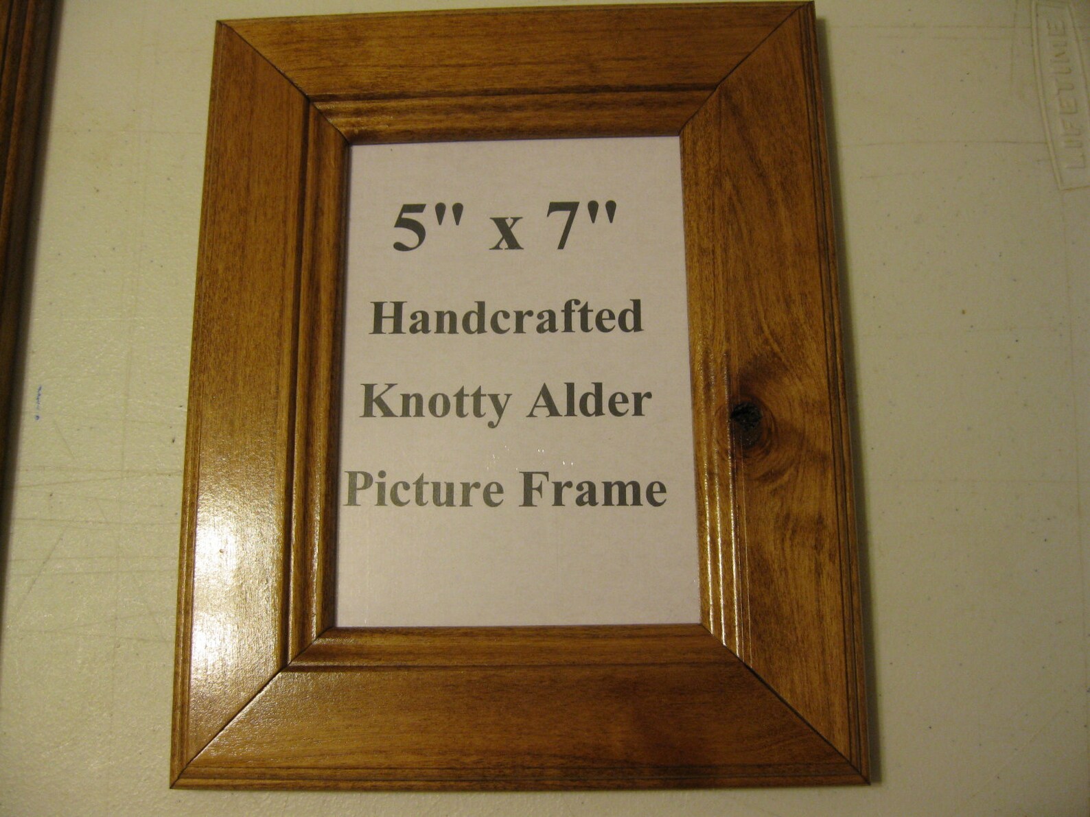 Picture Frames/Knotty Alder Wood/Handcrafted/5x7 or 8x10 Etsy