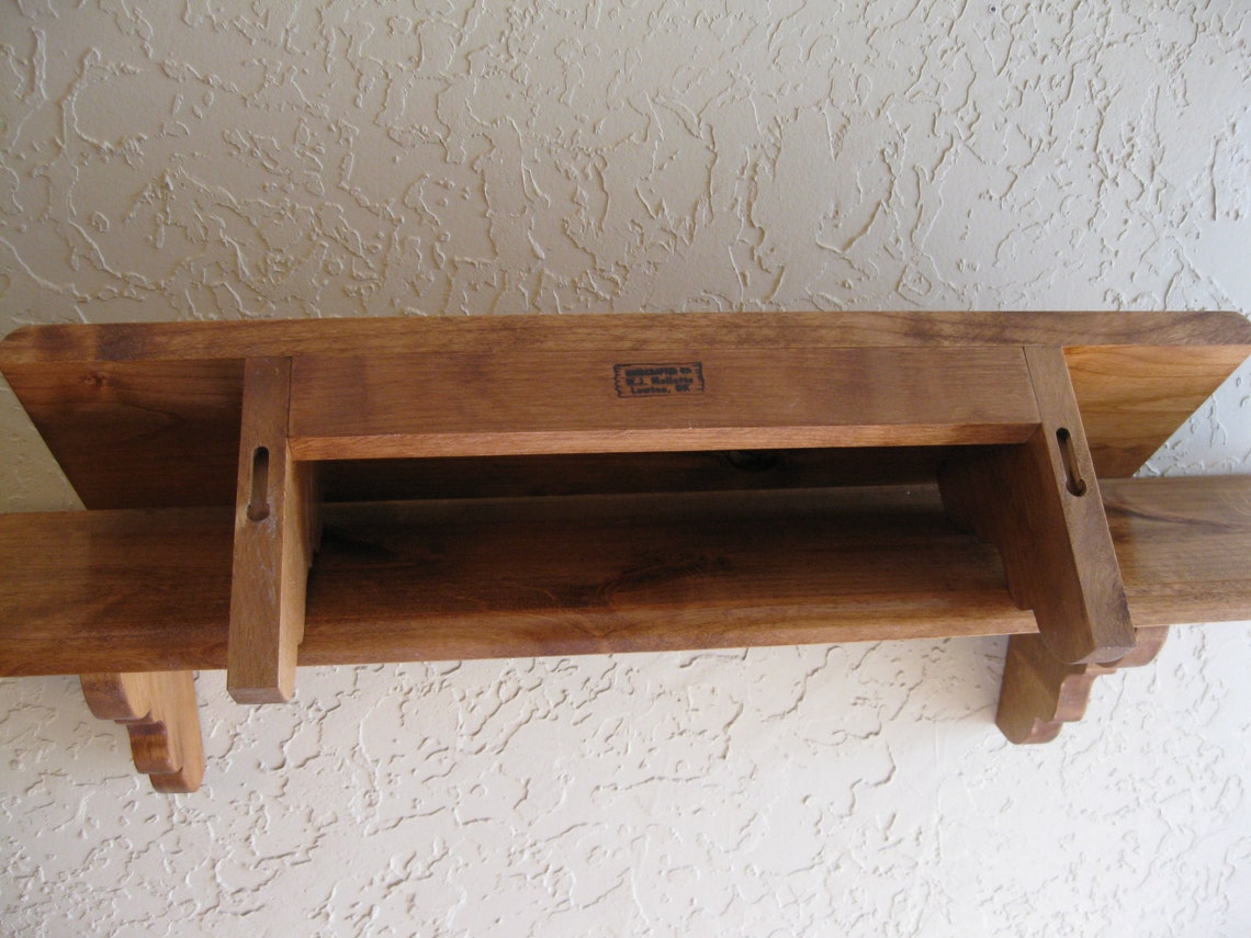 Knotty Alder Wall Shelves/Handcrafted/ 22 & 32 Etsy
