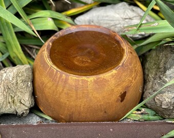 Rusty Metal  Sculpture – Rain Catcher Garden Decor | Bird Water Station | Rustic Outdoor Yard Art