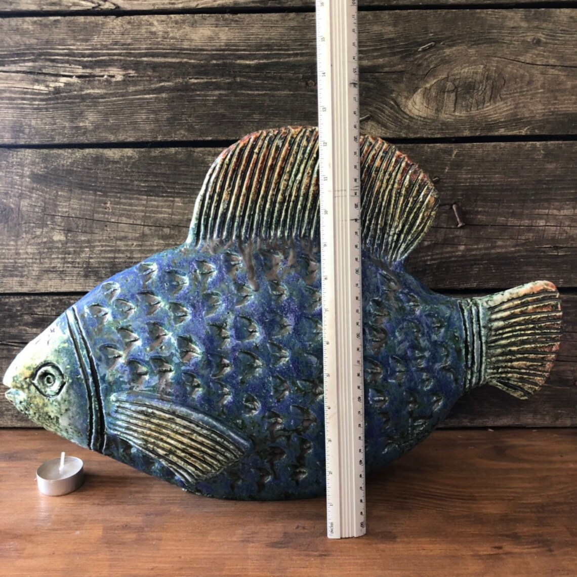 BIG Ceramic fish Garden art Garden decor Ceramic Home Etsy