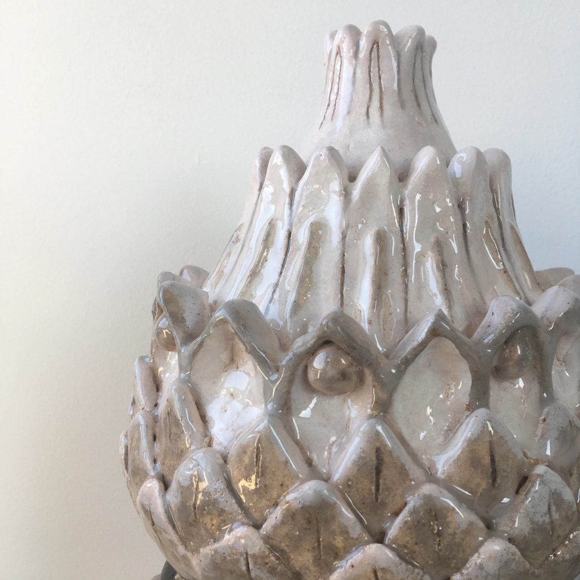 Ceramic Art Sculpture Ceramic Artichoke Finial Ceramic Etsy