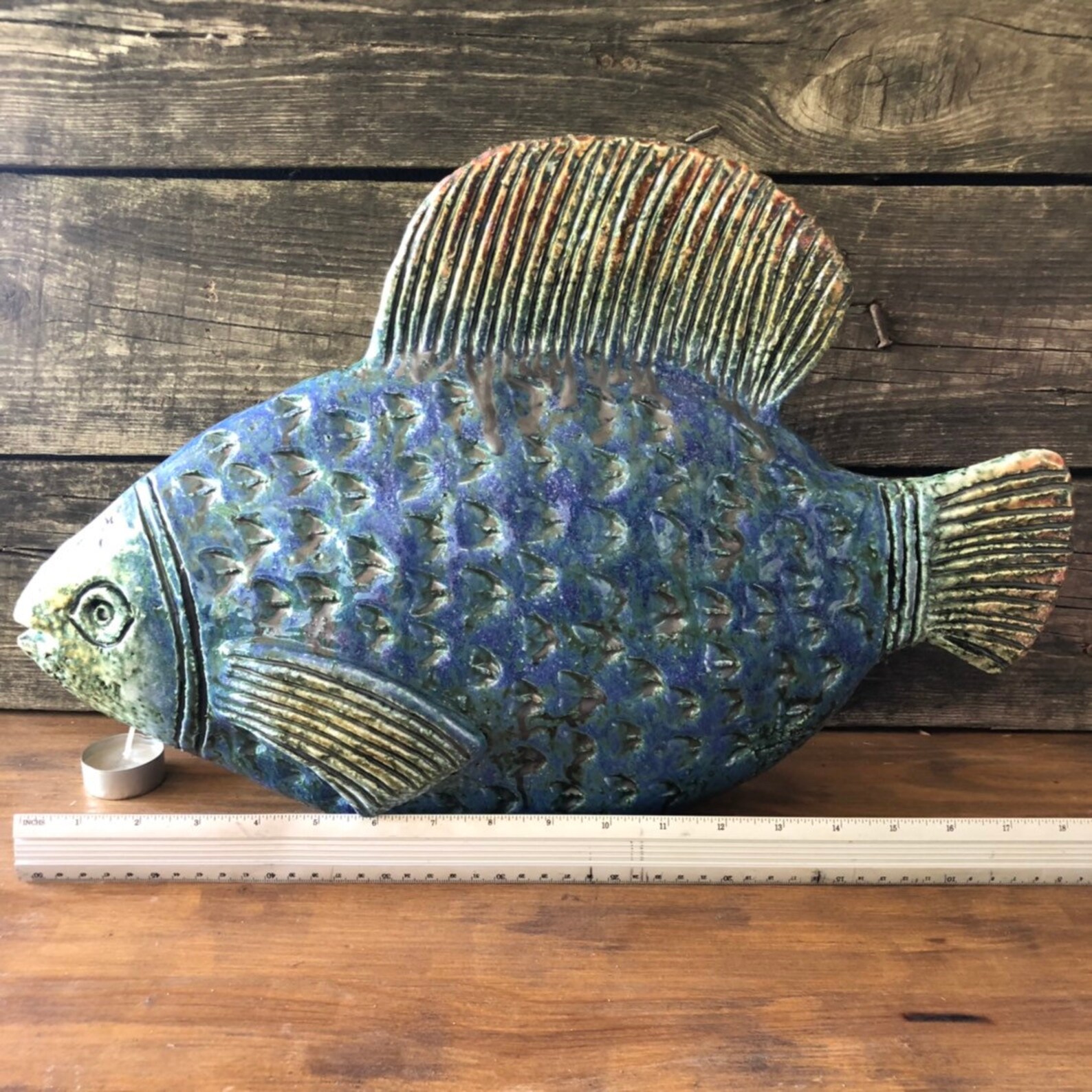 BIG Ceramic fish Garden art Garden decor Ceramic Home Etsy
