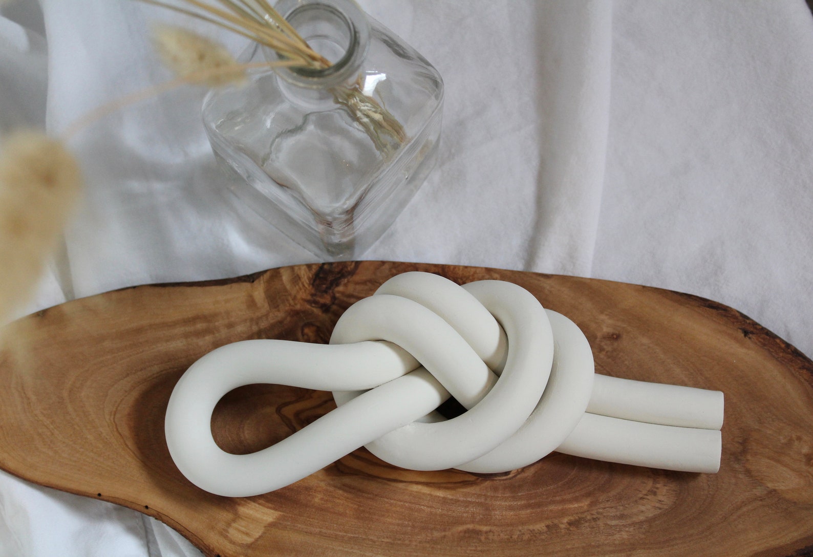 Clay knot home decor Coffee table statement piece Etsy