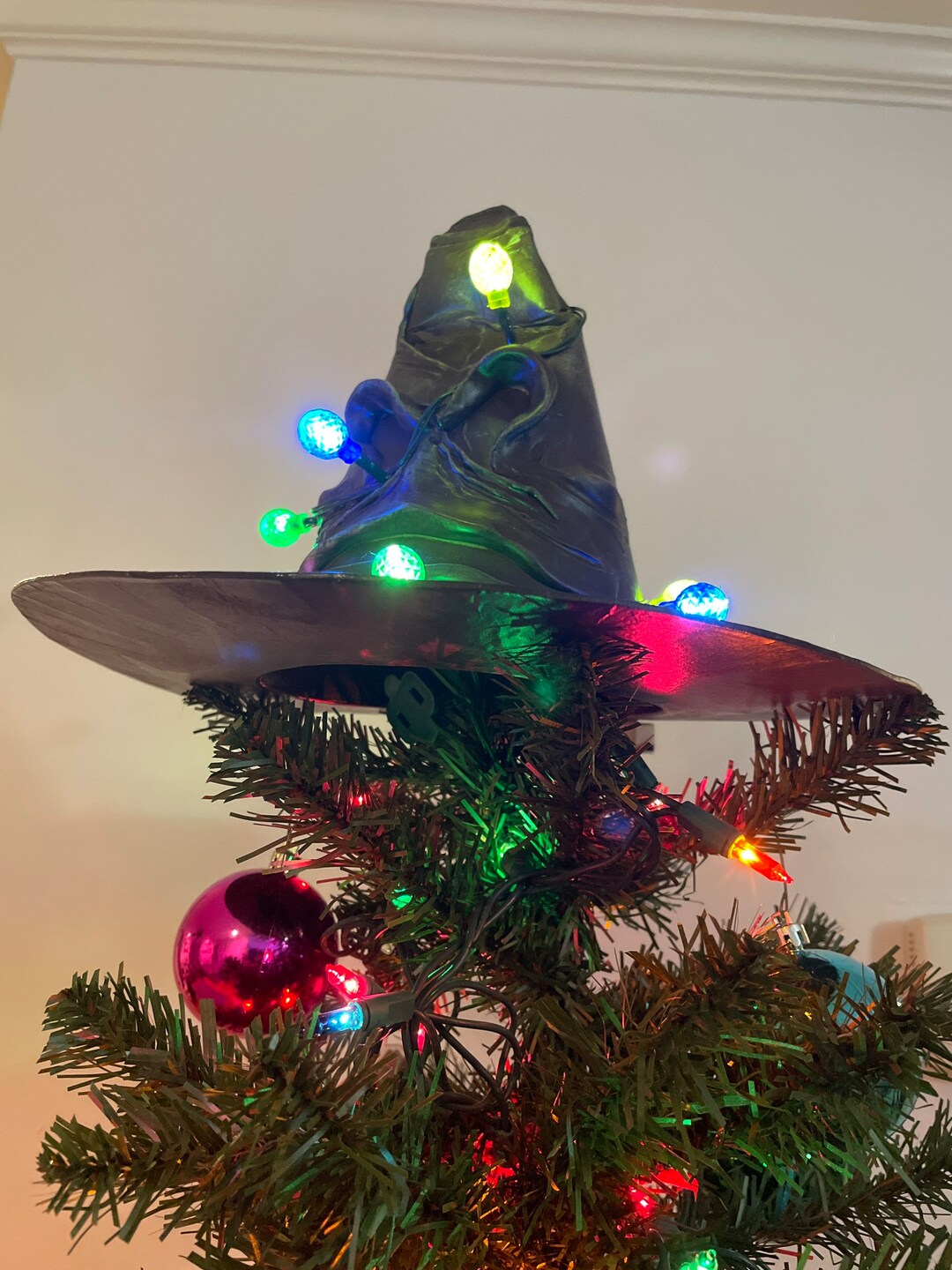 Sorting Hat Tree Topper Wizard Hat Tree Topper Etsy