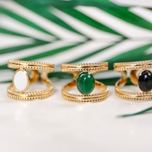 double beaded ring