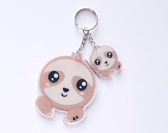 Sloth Keychain, Baby Sloth, Cute Sloth Keychain, Sloth Backpack Charm