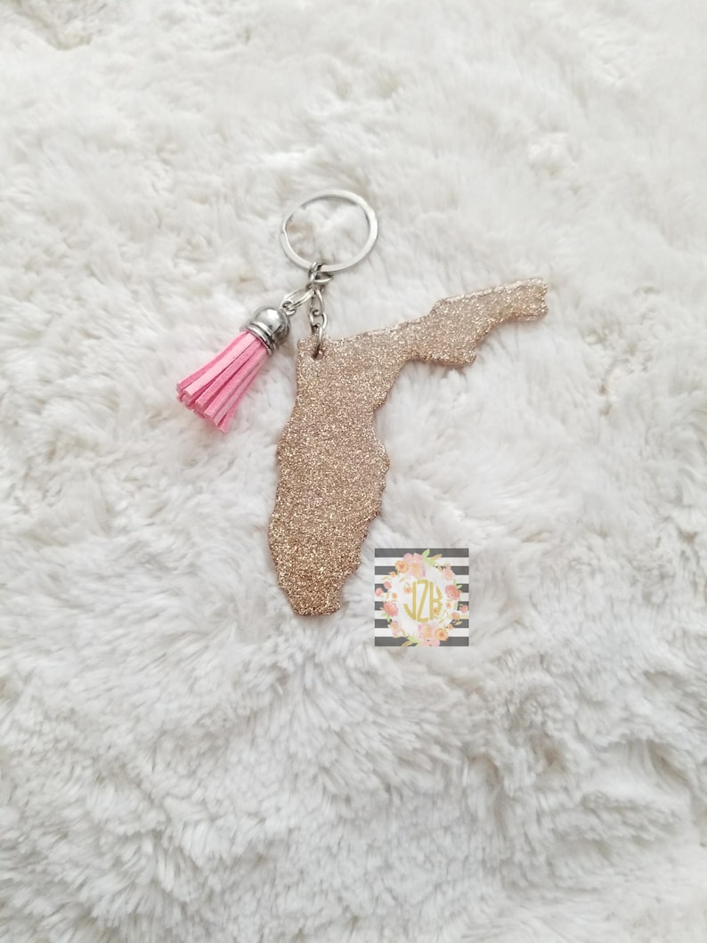 Florida Keychain Alabama Keychain State Keychain Home Etsy