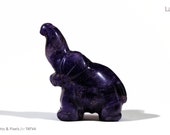 Amethyst Elephant Figurine - Rare Find - Antique