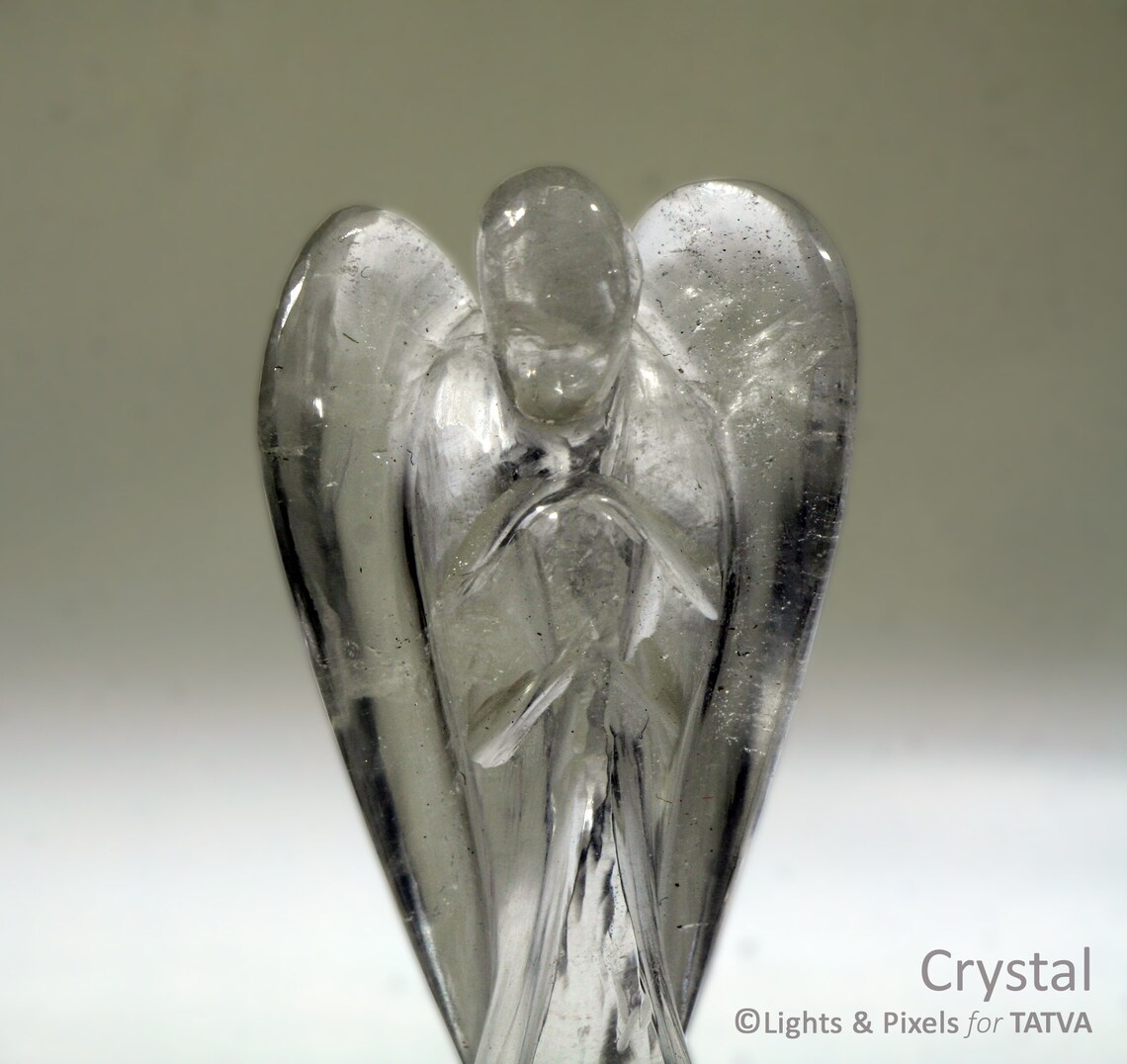 Guardian Angel Figurine - Clear Crystal Quartz - Etsy