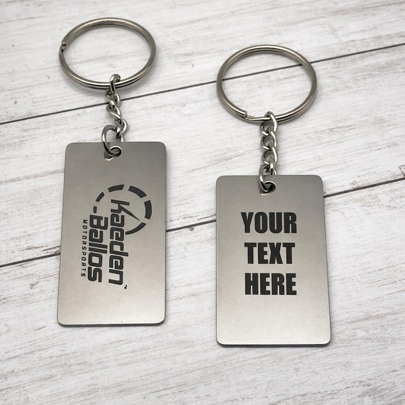 Two Sided Metal Keychain - Etsy