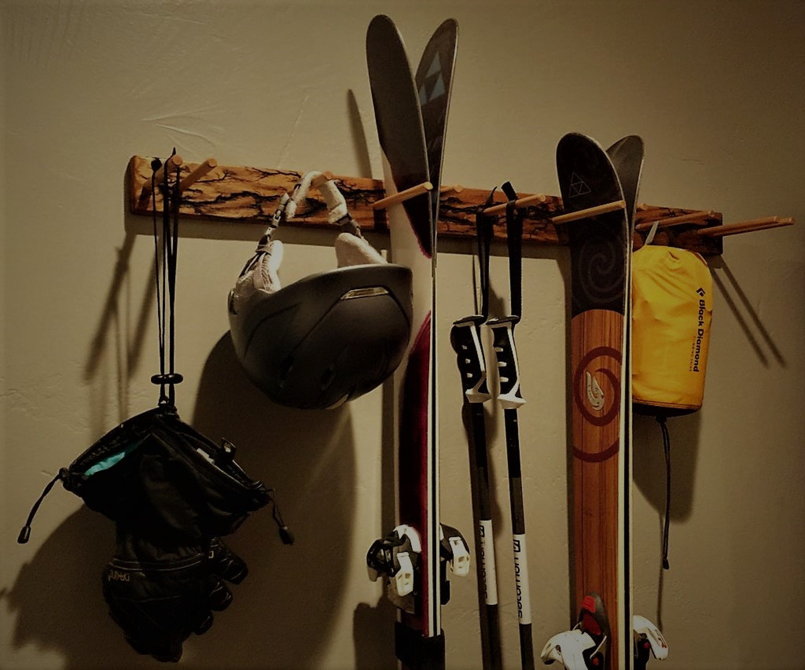 Skirack Wand montiert Fraktal verbrannt | Etsy